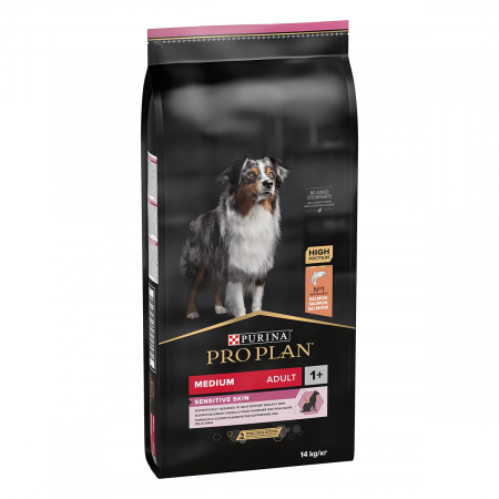 Câini - Hrana Uscata Caini PRO PLAN Adult Sensitive Skin Somon si Orez 14kg