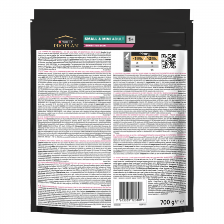 Hrana Uscata Caini PRO PLAN Adult Small Sensitive Skin Somon cu Orez 700g [1]