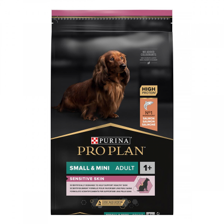 Hrana Uscata Caini PRO PLAN Adult Small Sensitive Skin Somon cu Orez 7kg [1]