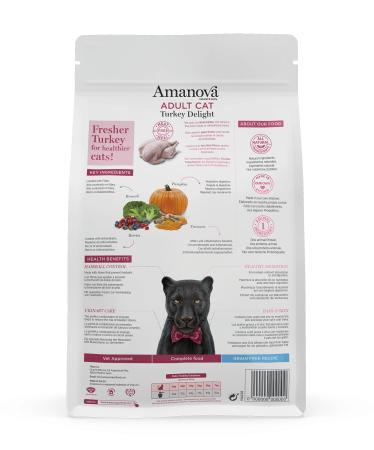 Hrană Uscată Pisică Adult, AMANOVA, Hipoalergenic, Curcan, 1.5kg [1]