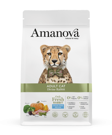 Hrană Uscată Pisică Adult, AMANOVA, Hipoalergenic, Iepure, 1.5kg