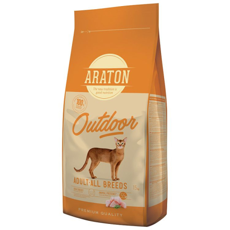 Pisică Adult - Hrana Uscata Pisici ARATON Adult Outdoor 15kg