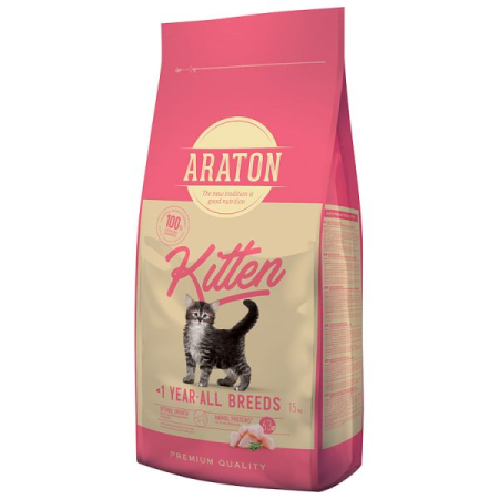 Pisici - Hrana Uscata Pisici ARATON Kitten 15kg