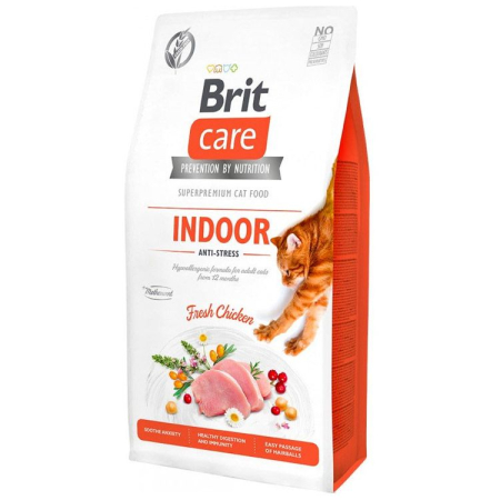 Pisică Adult - Hrana Uscata Pisici BRIT Care Grain Free Indoor Adult 7kg