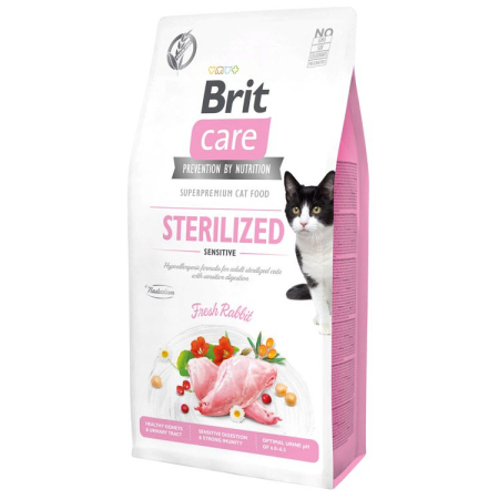 Pisică Adult - Hrana Uscata Pisici BRIT Care Grain Free Sterilized Adult 7kg
