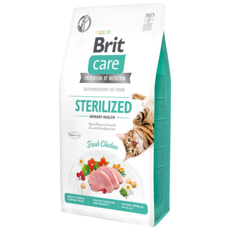 Pisică Adult - Hrana Uscata Pisici BRIT Care Grain Free Sterilized Urinary Adult 7kg