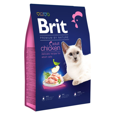 Pisică Adult - Hrana Uscata Pisici BRIT Premium by Nature Adult Pui 8kg