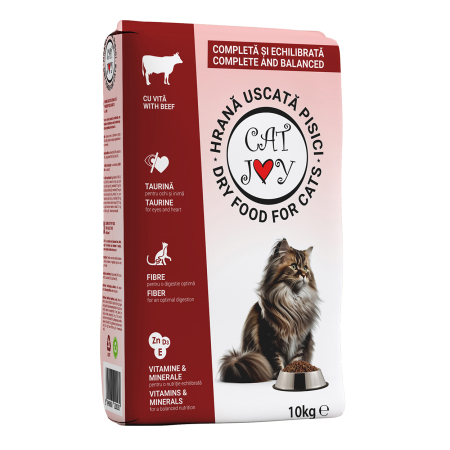 Pisică Adult - Hrană Uscată Pisică Adult, CAT JOY, Vită, 10kg