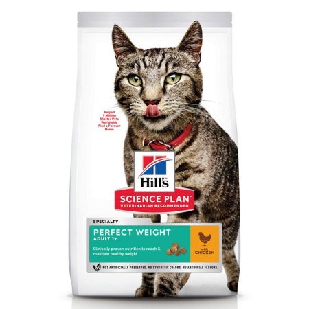 Pisică Adult - Hrana Uscata Pisici HILL'S SP Feline Adult Perfect Weight Chicken 1.5 kg