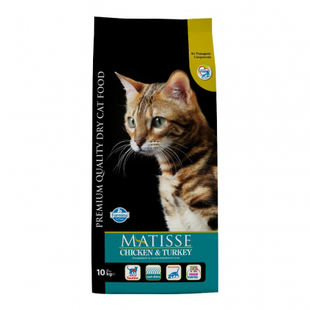 Pisică Adult - Hrana Uscata Pisici MATISSE Pui si Curcan 10kg