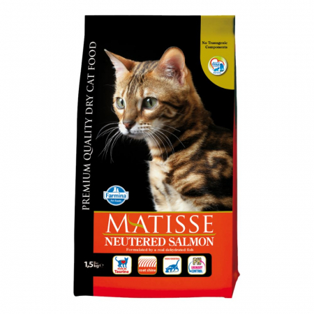 Pisică Adult - Hrana Uscata Pisici MATISSE Sterilizat Somon 400g