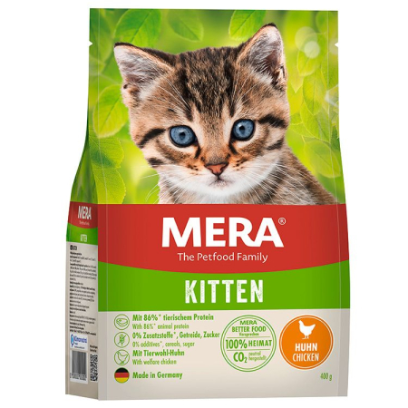 Pisică Junior - Hrana Uscata Pisici MERA Kitten Pui 400g