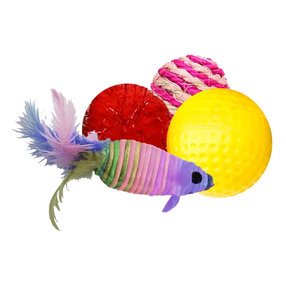 Accesorii Pisici - MIAU MIAU Jucărie pentru Pisică, Crazy Toys, 4 bucăți