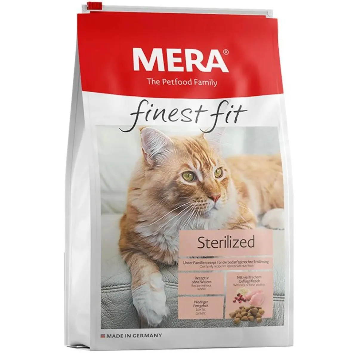 Pisică Adult - Hrană Uscată Pisică Adult, MERA Finest Fit, Sterilizat, Pui, 4kg