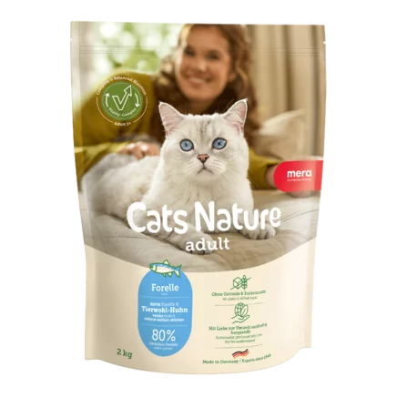 Pisici - Hrană Uscată Pisică Adult, MERA Cats Nature, Păstrăv, 400g