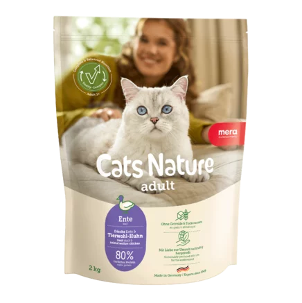 Pisici - Hrană Uscată Pisică Adult, MERA Cats Nature, Rață, 400g