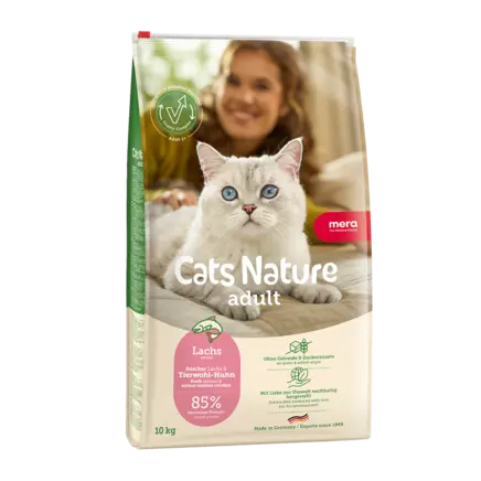 Pisici - Hrană Uscată Pisică Adult, MERA Cats Nature, Somon, 400g
