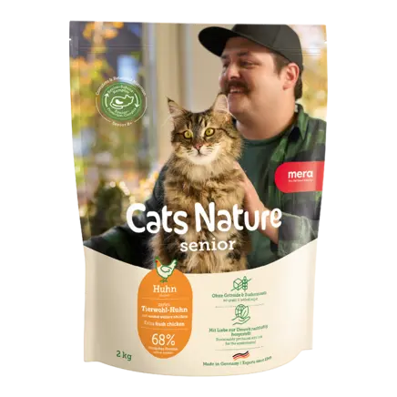 Pisică Senior - Hrană Uscată Pisică Senior, MERA Cats Nature, Pui, 400g