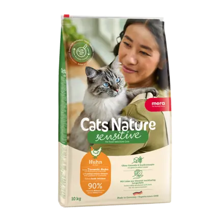 Pisici - Hrană Uscată Pisică Adult, MERA Cats Nature Sensitive, Pui, 400g