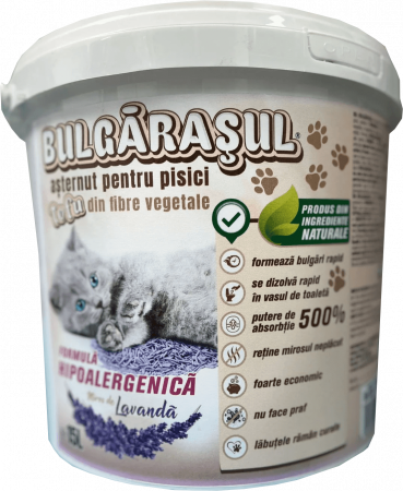 Nisip Pisici BULGARASUL Tofu Lavanda 15L 6,2kg – DELISTAT [0]