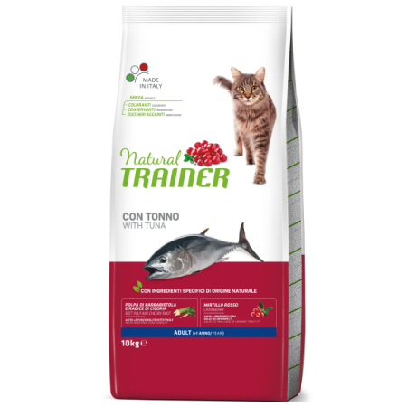 Pisici - Hrană Uscată Pisică Adult, NATURAL TRAINER, Ton, 10kg