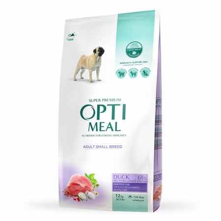 OPTIMEAL Hrana Uscata Caini  Adult Talie Mica Rata 12KG – DELISTAT [0]