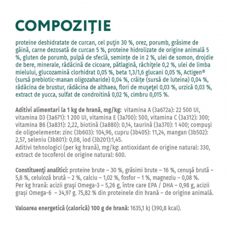 OPTIMEAL Hrana Uscata Caini  Junior Talie Mare Curcan 4KG – DELISTAT [5]