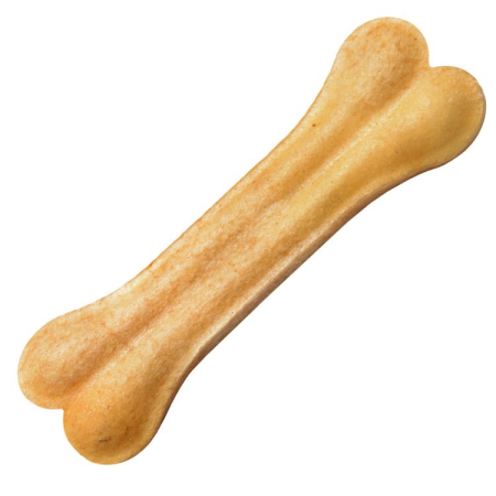 Câini - Recompensă pentru Câine Adult, 4DOG, Os din Piele Presată, 22cm