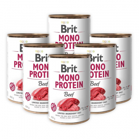 Câini - Pachet Economic Hrana Umeda Caini BRIT Mono Protein Vita 6x400g