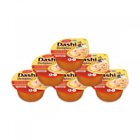 Pisici - Pachet Economic Hrana Umeda Pisici CHURU Dashi Delights Pui, Ton si Somon 6x70g
