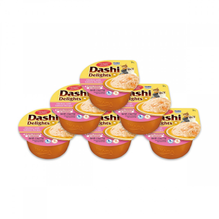 Pisici - Pachet Economic Hrana Umeda Pisici CHURU Dashi Delights Somon 6x70g