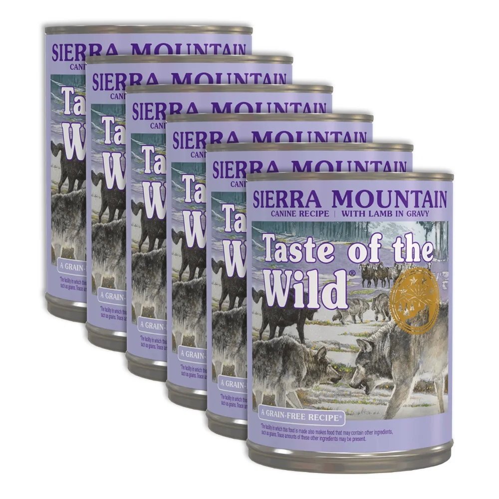 Câini - Pachet Economic Hrana Umeda Caini TASTE OF THE WILD Sierra Mountain 6x390g