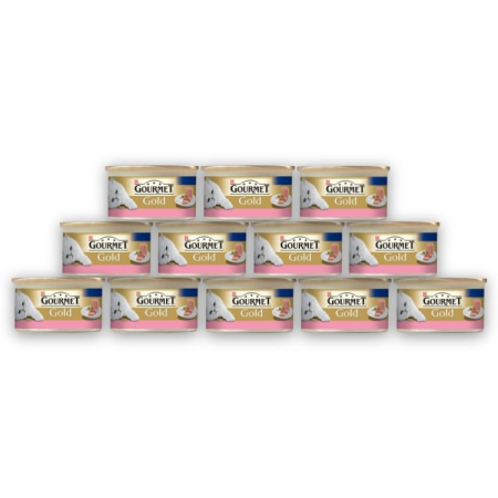 Pisică Adult - GOURMET Gold Mousse, Pachet Economic Hrană Umedă Pisică, Vită, 12x85g