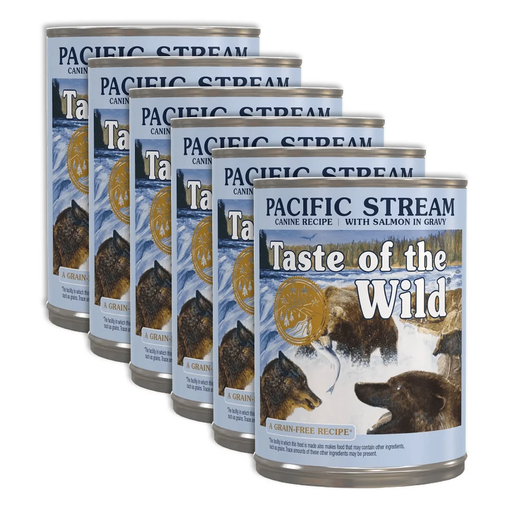 Câini - Pachet Economic Hrana Umeda Caini TASTE OF THE WILD Pacific Stream 6x390g