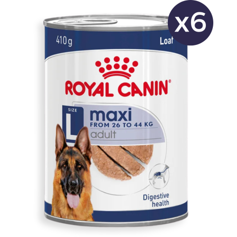 Câine Adult - Pachet Economic Hrană Umedă Câine Adult, ROYAL CANIN Maxi Adult, Pate, 6x410g