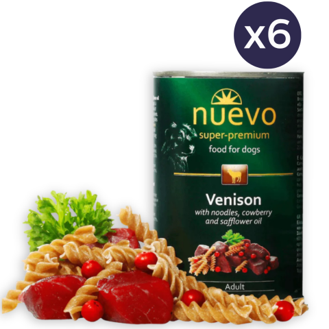 Câini - Pachet Economic Hrana Umeda Caini NUEVO Adult Caprioara 6x400g