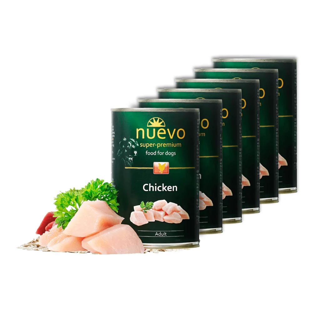 Câini - Pachet Economic Hrana Umeda Caini NUEVO Adult Pasare 6x400g