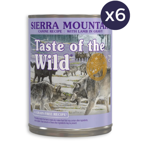 Pachet Economic Hrana Umeda Caini TASTE OF THE WILD Sierra Mountain 6x390g