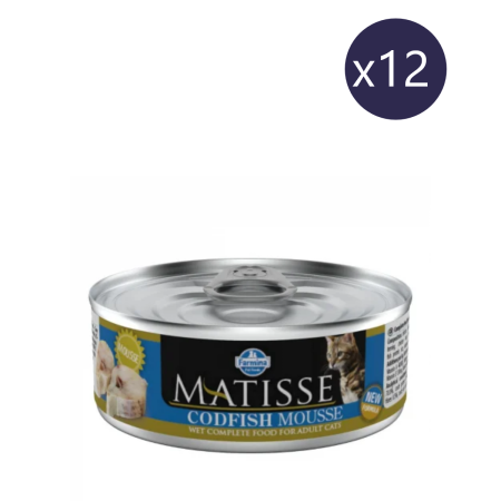 Hrană Umedă Pisică - Pachet Economic Hrană Umedă Pisică Adult, MATISSE Mousse, Cod, 12x85g