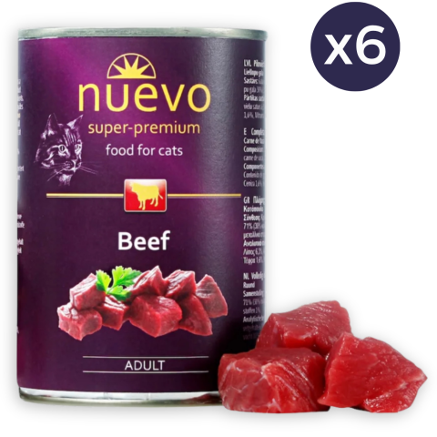 Pisici - Pachet Economic Hrana Umeda Pisici NUEVO Adult Vita 6x400g