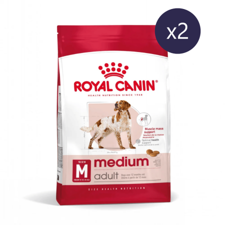 Câine Adult - Pachet Economic Hrană Uscată Câine Adult, ROYAL CANIN Medium Adult, 2x12kg