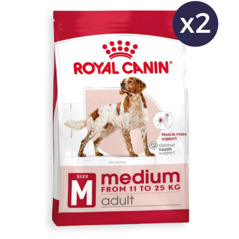Câine Adult - Pachet Economic Hrană Uscată Câine Adult, ROYAL CANIN Medium Adult, 2x12kg