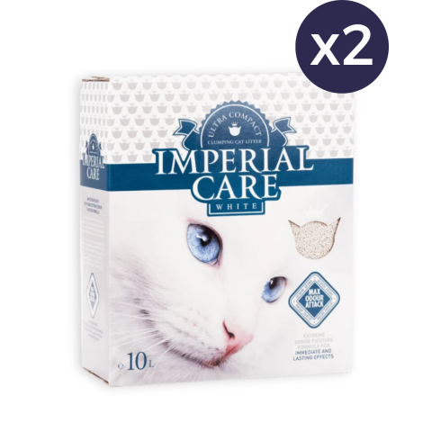 Îngrijire Pisici - Pachet Economic Nisip Pisici IMPERIAL CARE White Iasomie 2x10L
