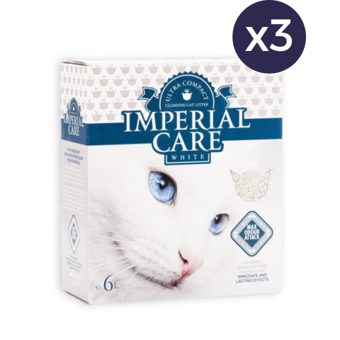 Pisici - Pachet Economic Nisip Pisici IMPERIAL CARE White Iasomie 3x6L
