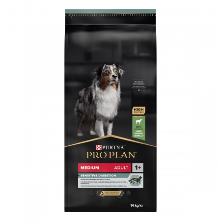 Pachet Economic PRO PLAN Adult Mediu Sensitive Digestion Miel si Orez 2x14kg [2]