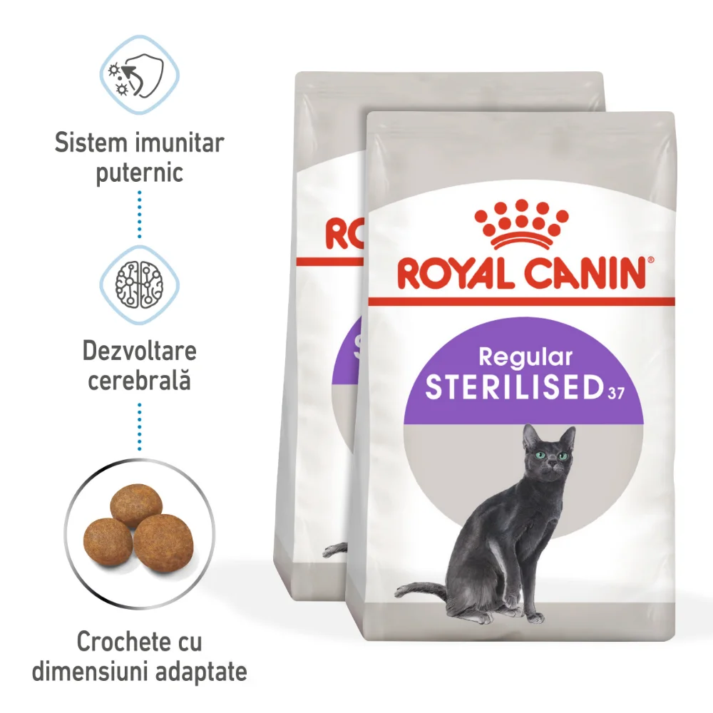 Pisică Adult - Pachet Economic ROYAL CANIN Sterilised Adult, hrană uscată pisică sterilizată, 2x10kg