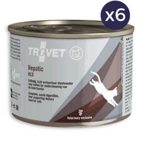 Umedă - Pachet Economic TROVET Hepatic, Dietă Veterinară Umedă Pisică Adult, Pui, 6x200g