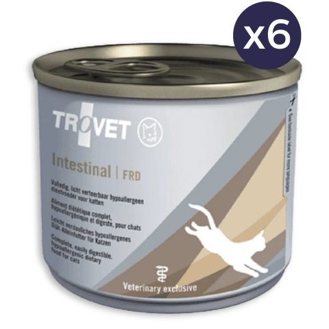 Pachet Economic TROVET Intestinal, Dietă Veterinară Umedă Pisică Adult, Pui, 6x200g
