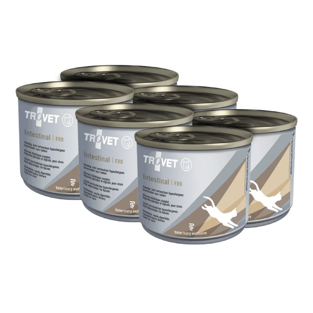 Umedă - Pachet Economic TROVET Intestinal, Dietă Veterinară Umedă Pisică Adult, Pui, 6x200g