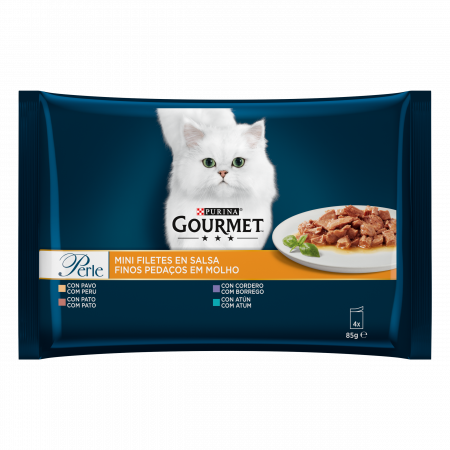 Pisică Adult - Hrana Umeda Pisici GOURMET Perle Mini Fileuri in Sos 4x85g